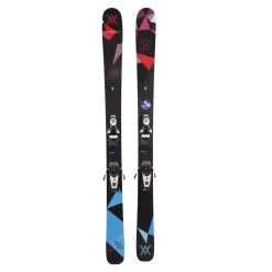 156cm Volkl Aura + Rossignol Jr Bindings- 2015- USED