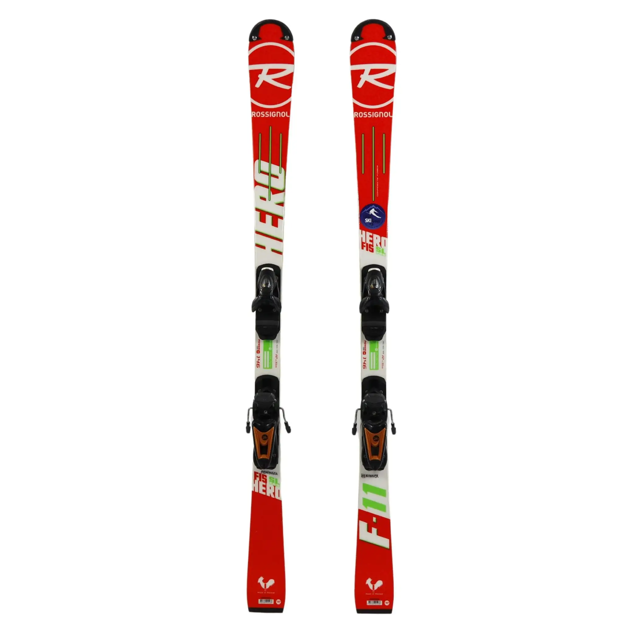 Rossignol Hero Jr Fis SL Pro 146cm Ski + Rossignol Jr Bindings- USED 3 Rossignol Hero Jr Fis SL Pro 146cm Ski + Rossignol Jr Bindings- USED