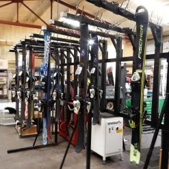 Utah Ski Gear Backshop Hanging Ski Storage Solution Rack - 100 Ski Capacity - USED -Skis Sales USG EZ PZ Ski Shelf 1