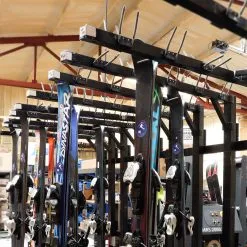 Utah Ski Gear Backshop Hanging Ski Storage Solution Rack - 100 Ski Capacity - USED -Skis Sales USG EZ PZ Ski Shelf 2