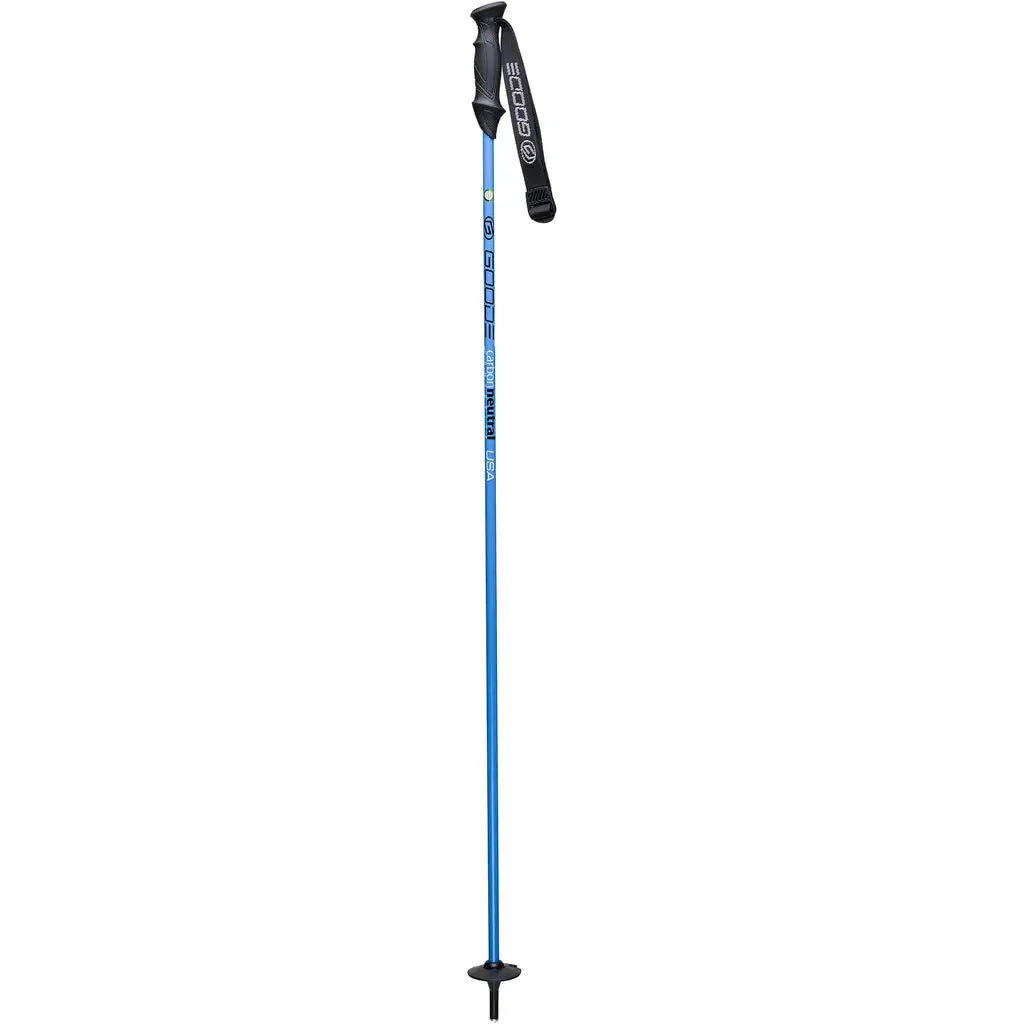 Goode Carbon Neutral Ski Poles | Sea Blue | 44-54inches 3 Goode Carbon Neutral Ski Poles | Sea Blue | 44-54inches