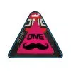 Oneball Triangle Wax Scraper Magenta Mustache By One Ball -Skis Sales obj scraper triangle mustache packaged